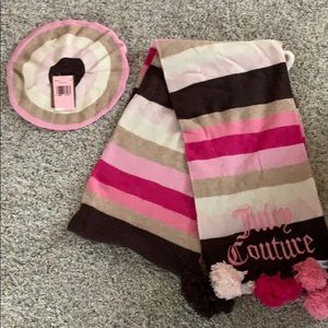 Juicy Couture winter scarf/winter beret hat